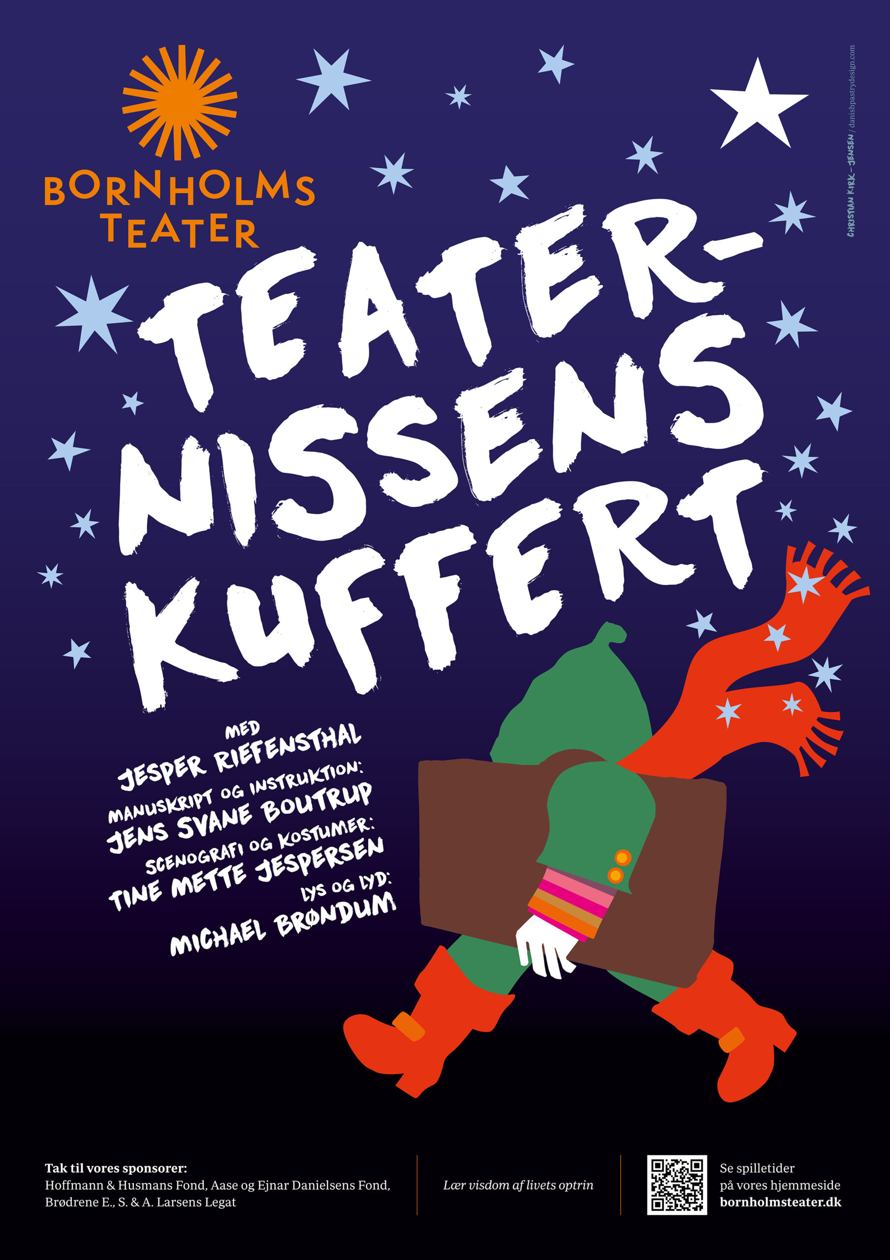 Teaternissens kuffert hjemmeside m. medvirkende i fokus